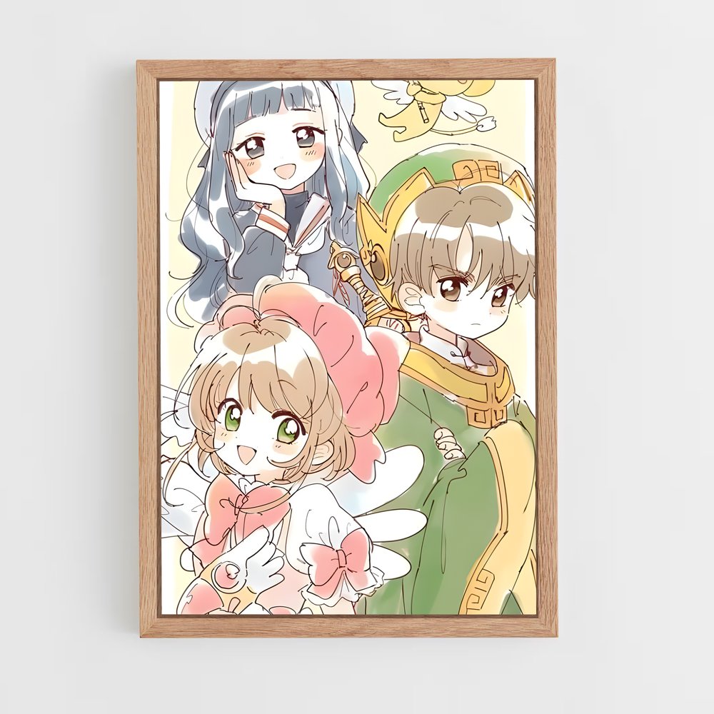 ap-sakura kinomoto-13 cadre Bois clair