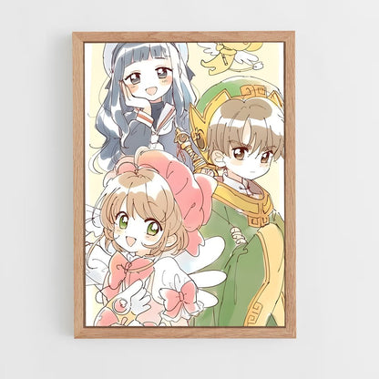 ap-sakura kinomoto-13 cadre Bois clair