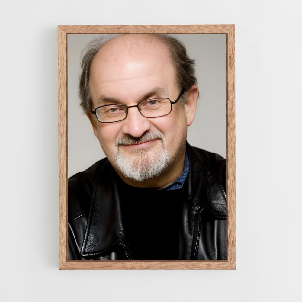 ap-salman rushdie-1 cadre Bois clair