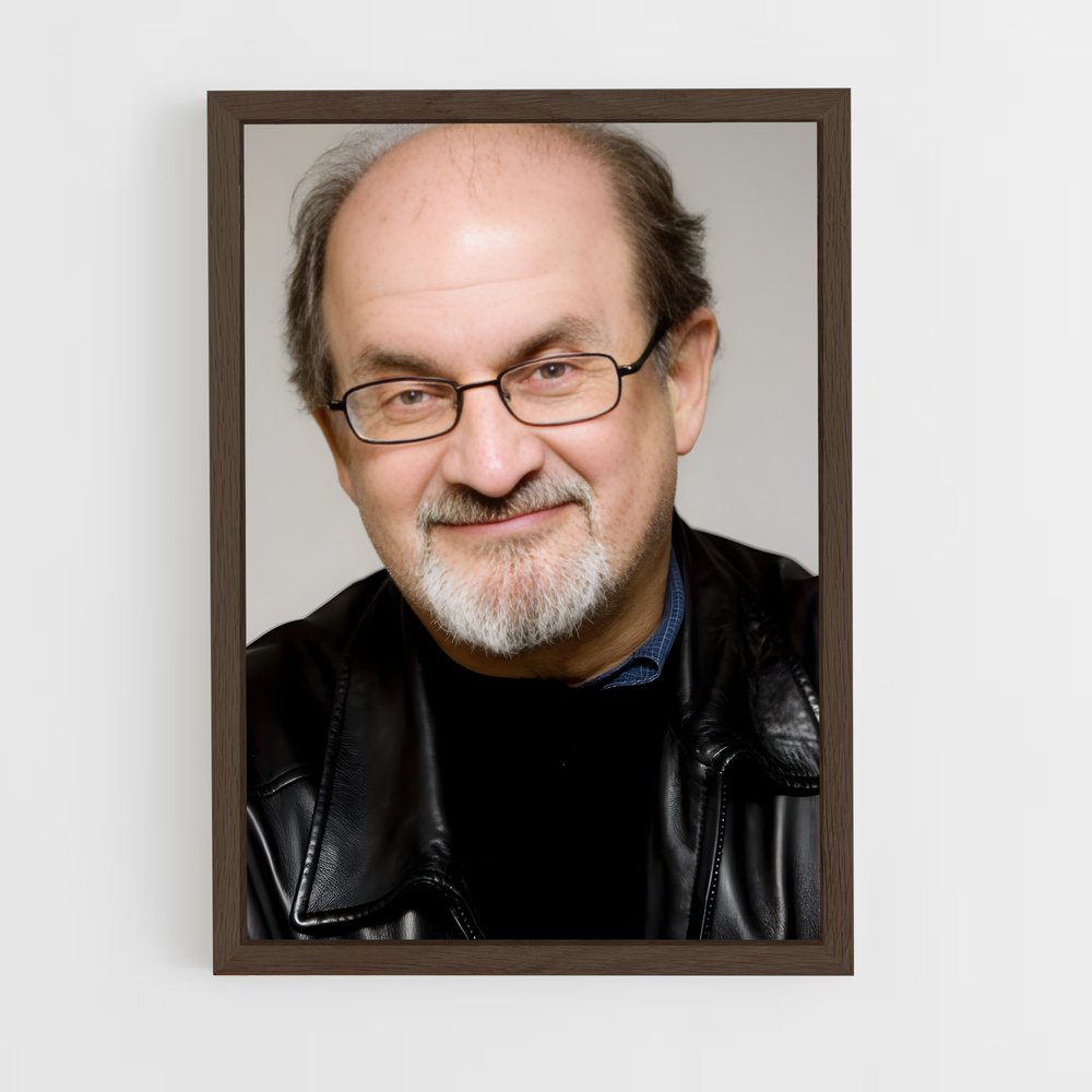 ap-salman rushdie-1 cadre Bois foncé