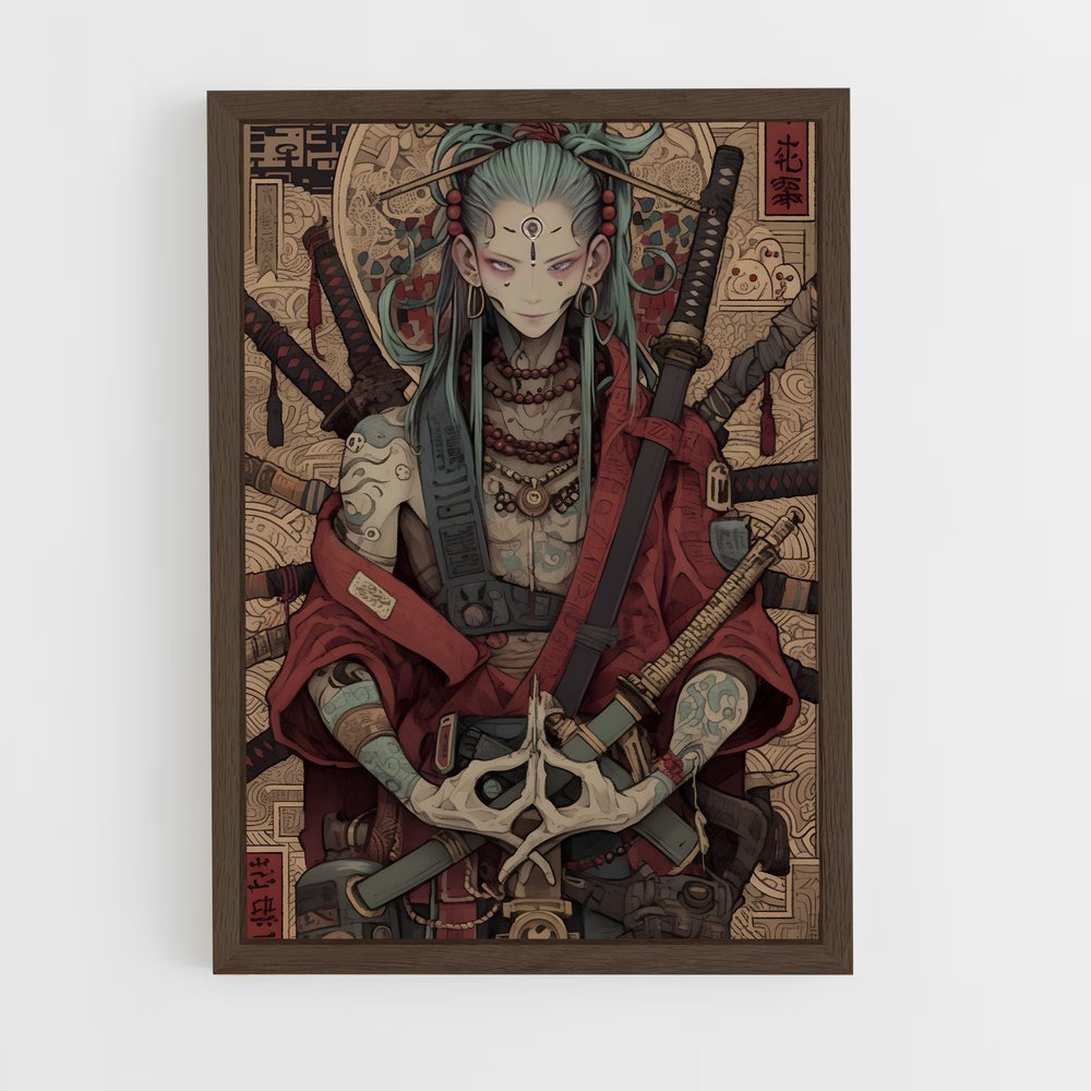 ap-samurai spirits-14 cadre Bois foncé