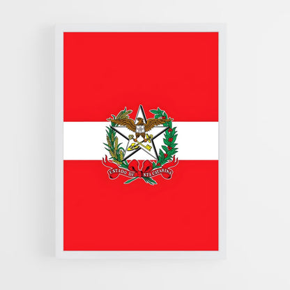 ap-santa catarina flag-1 cadre Blanc