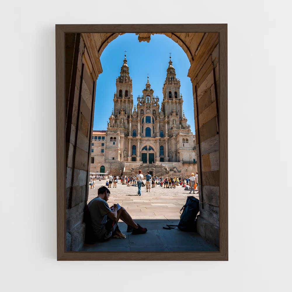 ap-santiago de compostela-1 cadre Bois foncé