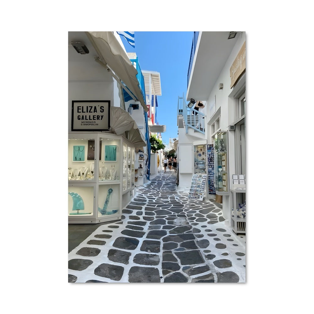 Poster Rue Mykonos