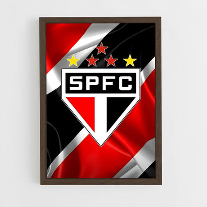 ap-sao paulo fc-5 cadre Bois foncé