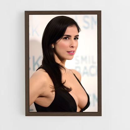 ap-sarah silverman-2 cadre Bois foncé