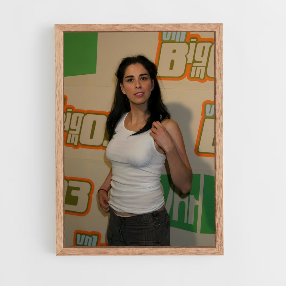 ap-sarah silverman-8 cadre Bois clair