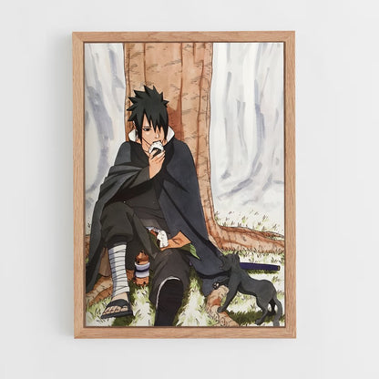 ap-sasuke uchiha-10 cadre Bois clair