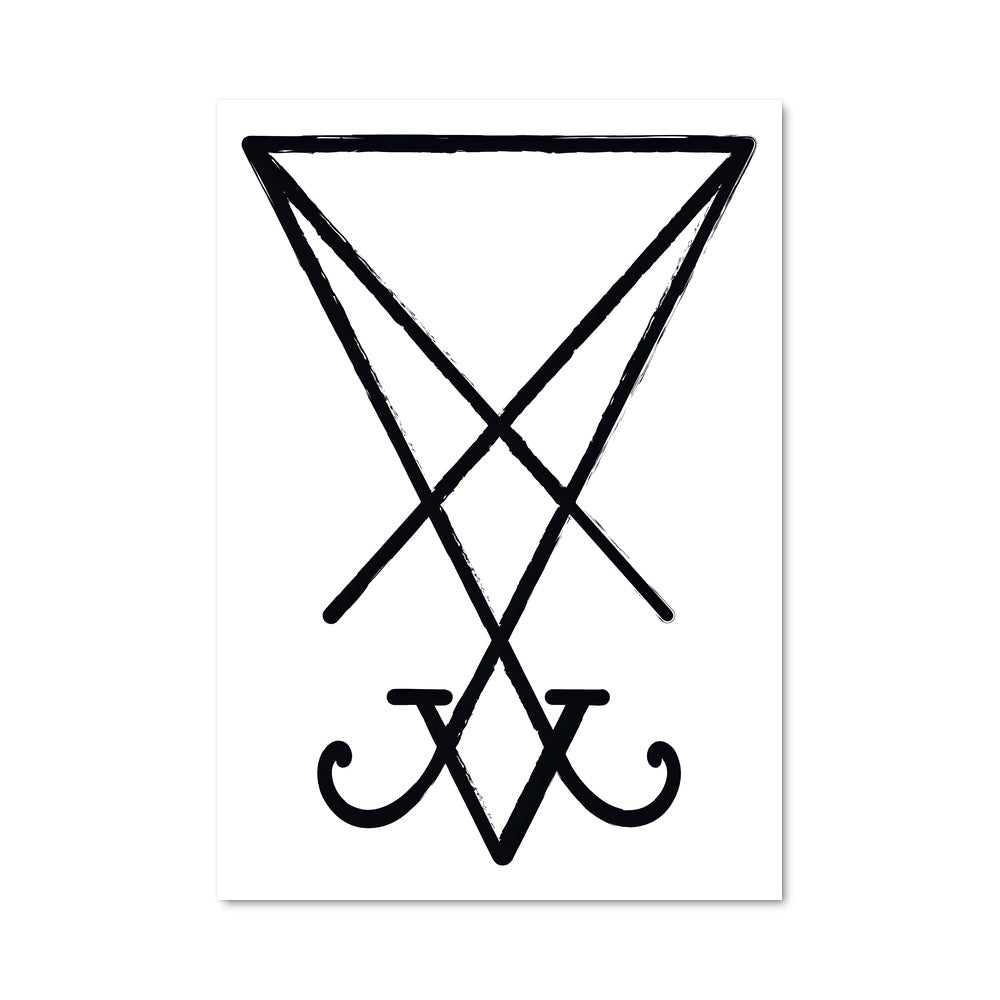 Poster Pentagramme Noir