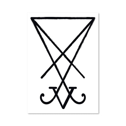 Poster Pentagramme Noir