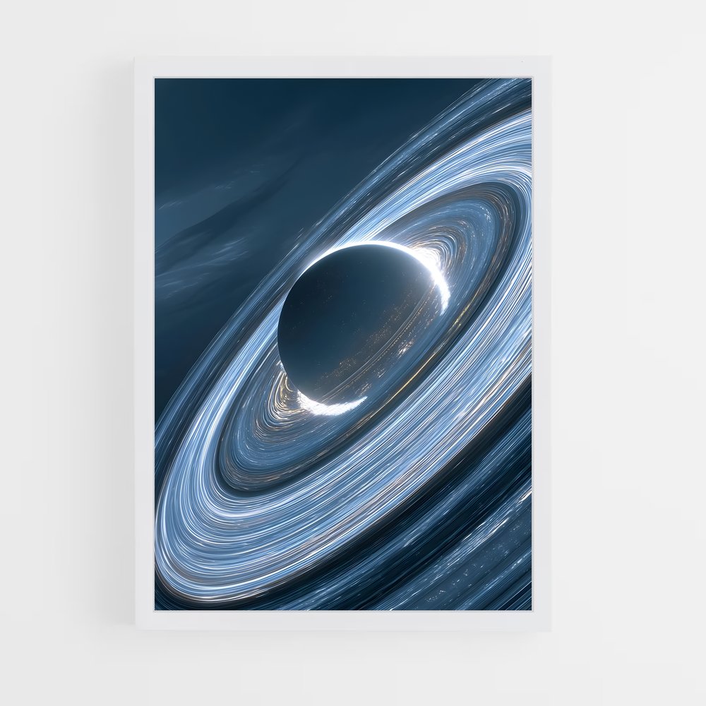 ap-saturn rings-1 cadre Blanc