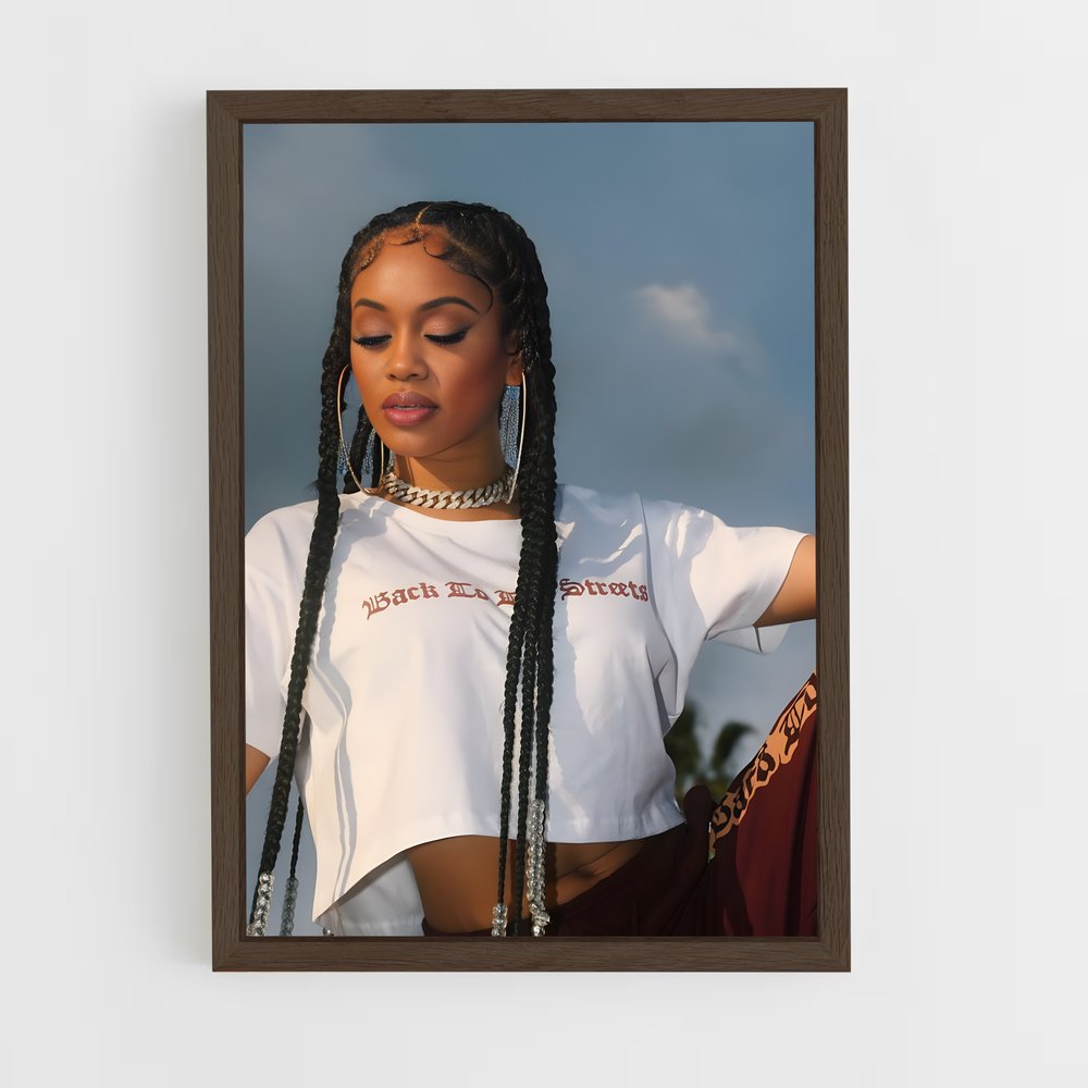 ap-saweetie-2 cadre Bois foncé