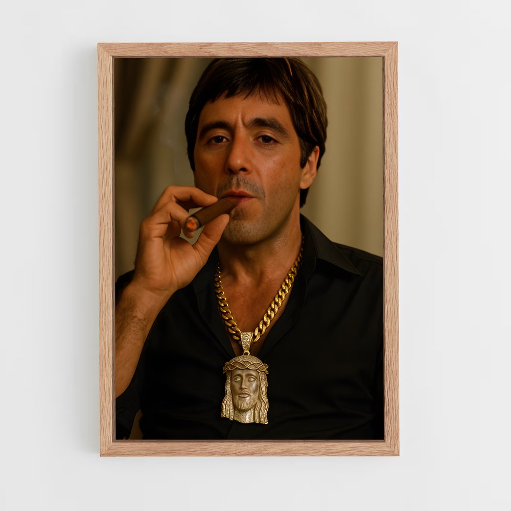 ap-scarface-10 cadre Bois clair