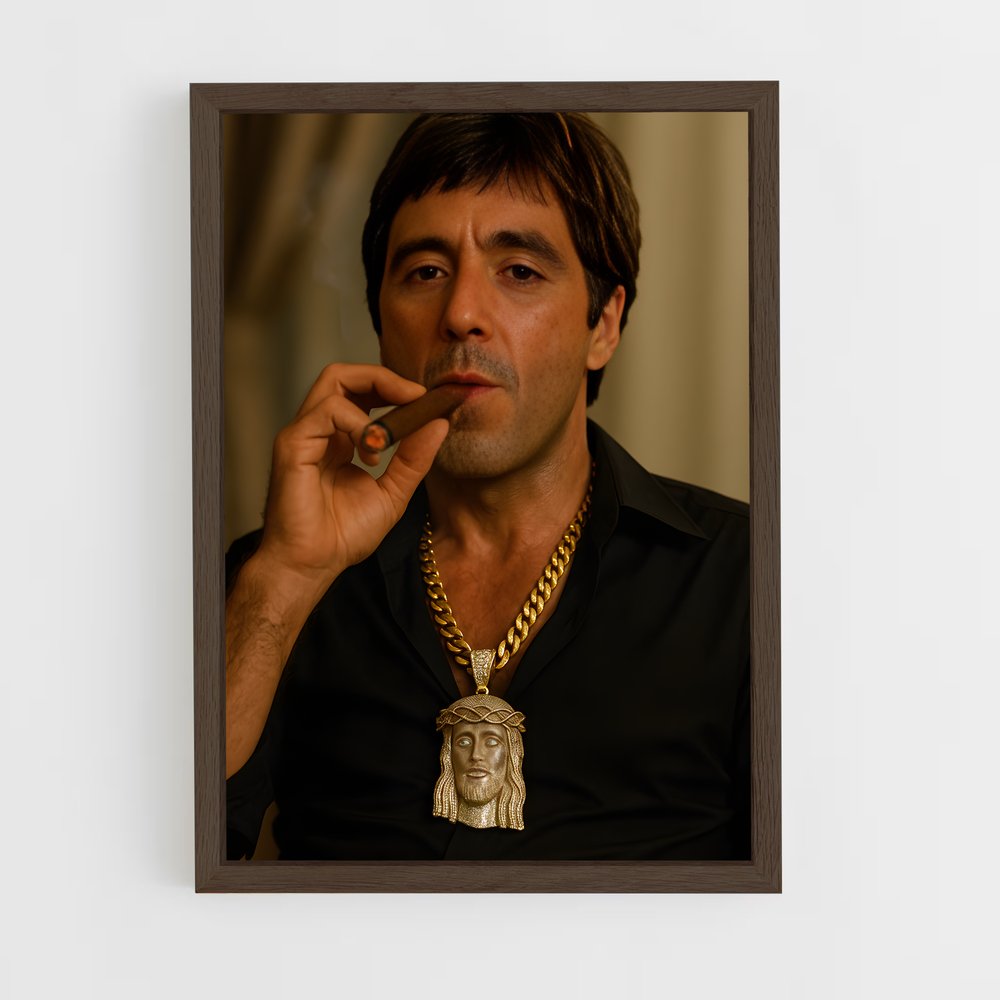 ap-scarface-10 cadre Bois foncé