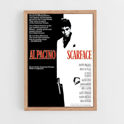 ap-scarface-7 cadre Bois clair