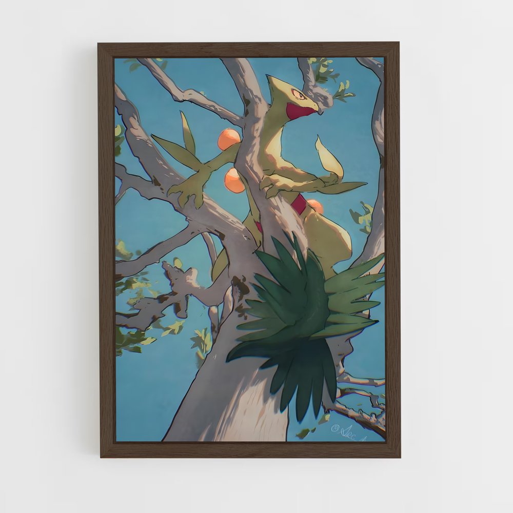 ap-sceptile-1 cadre Bois foncé