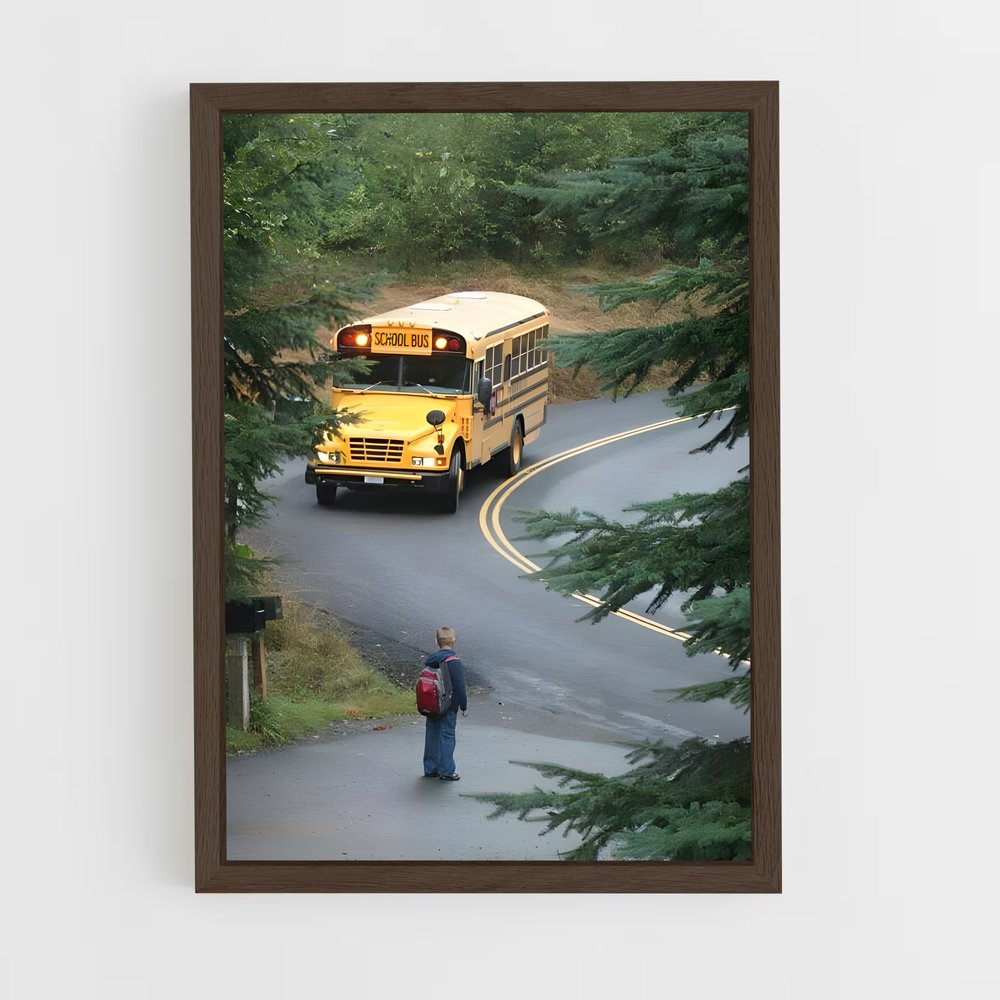 ap-school bus bluebird-1 cadre Bois foncé