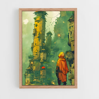 ap-sci fi art-10 cadre Bois clair