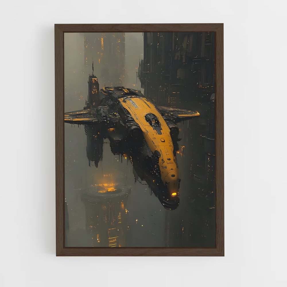 ap-sci fi art-3 cadre Bois foncé