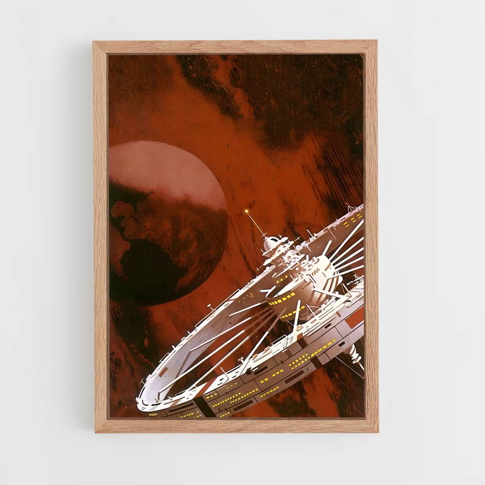 ap-sci fi art-4 cadre Bois clair