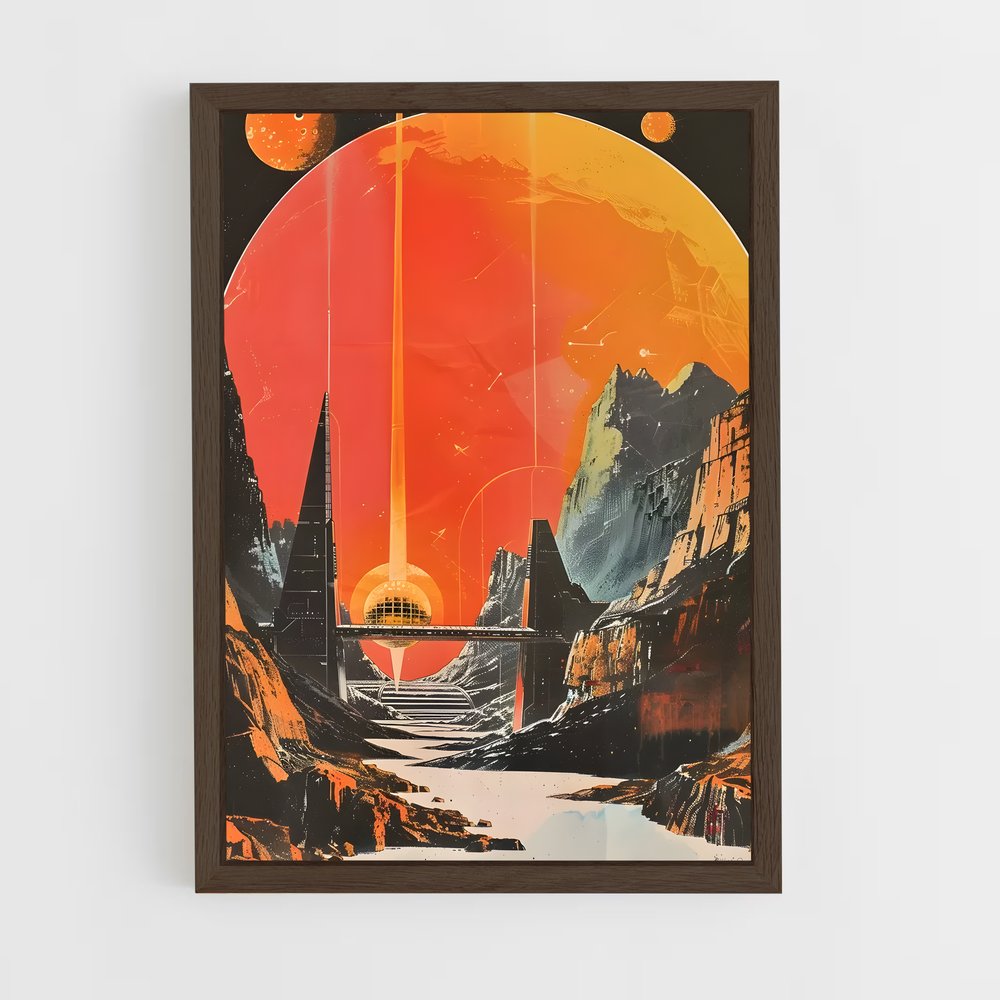 ap-sci fi art-6 cadre Bois foncé