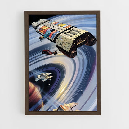 ap-sci fi art-7 cadre Bois foncé