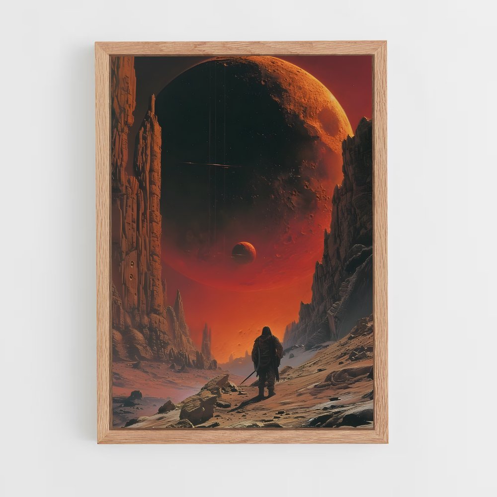 ap-sci fi art-8 cadre Bois clair