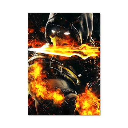 Poster Scorpion en Flammes