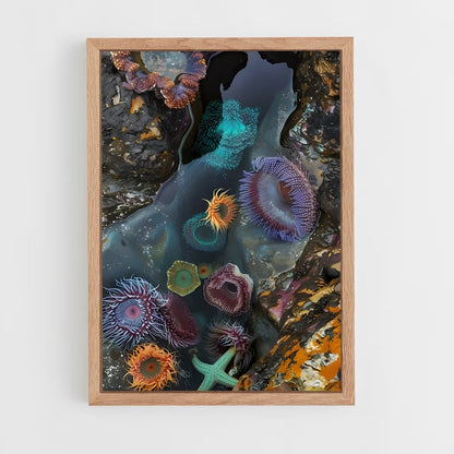 ap-sea anemone-2 cadre Bois clair