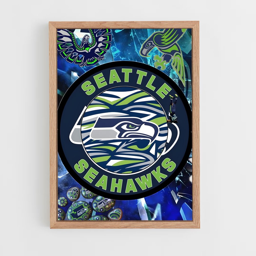 ap-seattle seahawks-2 cadre Bois clair