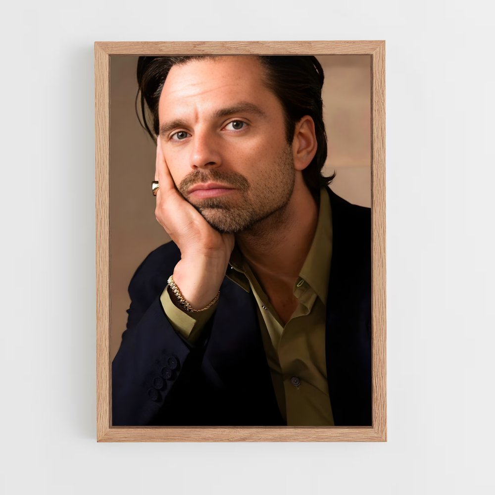 ap-sebastian stan-4 cadre Bois clair
