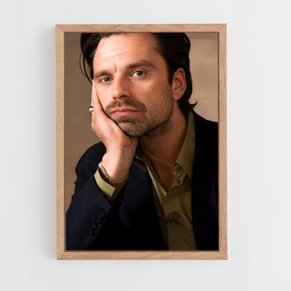 ap-sebastian stan-4 cadre Bois clair