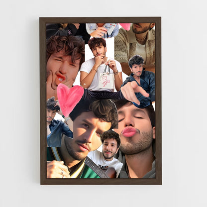 ap-sebastian yatra-2 cadre Bois foncé