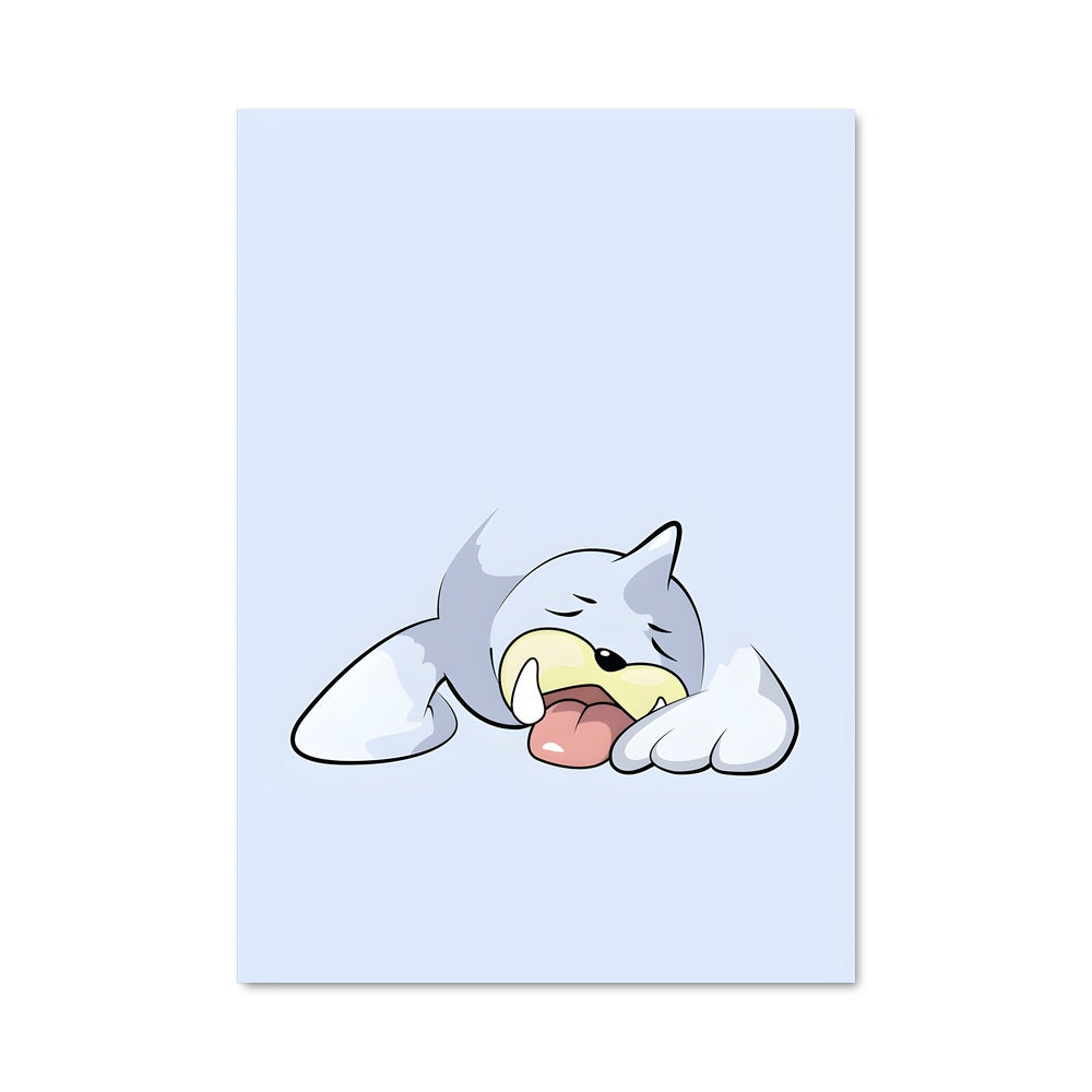 Poster Chat Paresseux