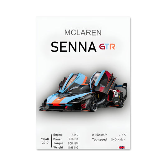 Poster Senna gtr 78556