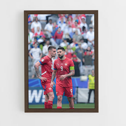 ap-serbia national football team-2 cadre Bois foncé