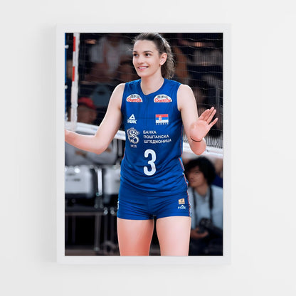 ap-serbia national volleyball team-1 cadre Blanc