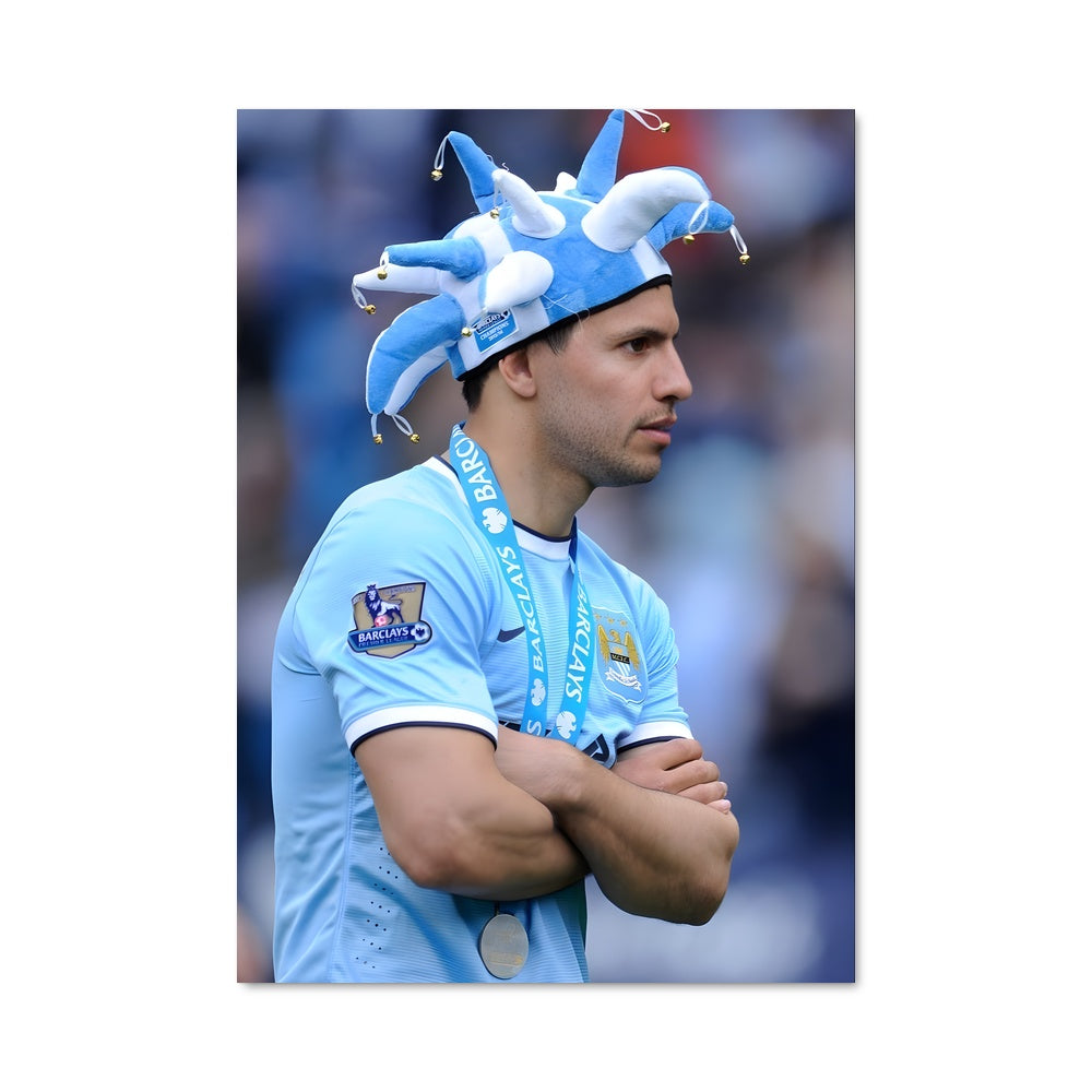 Poster Aguero en Bleu