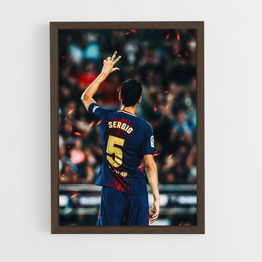 ap-sergio busquets-4 cadre Bois foncé