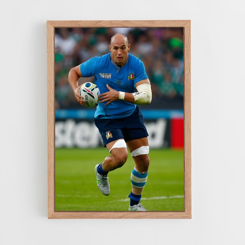 ap-sergio parisse-1 cadre Bois clair