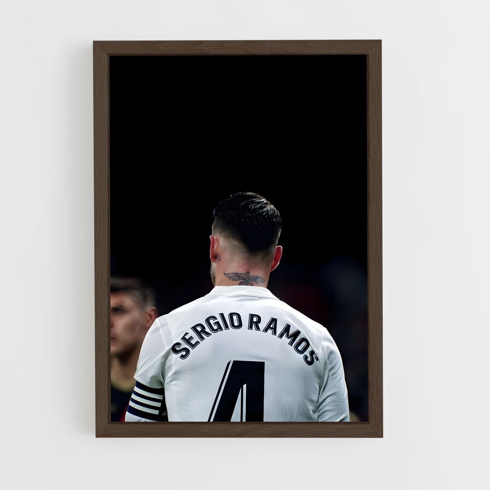 ap-sergio ramos-3 cadre Bois foncé