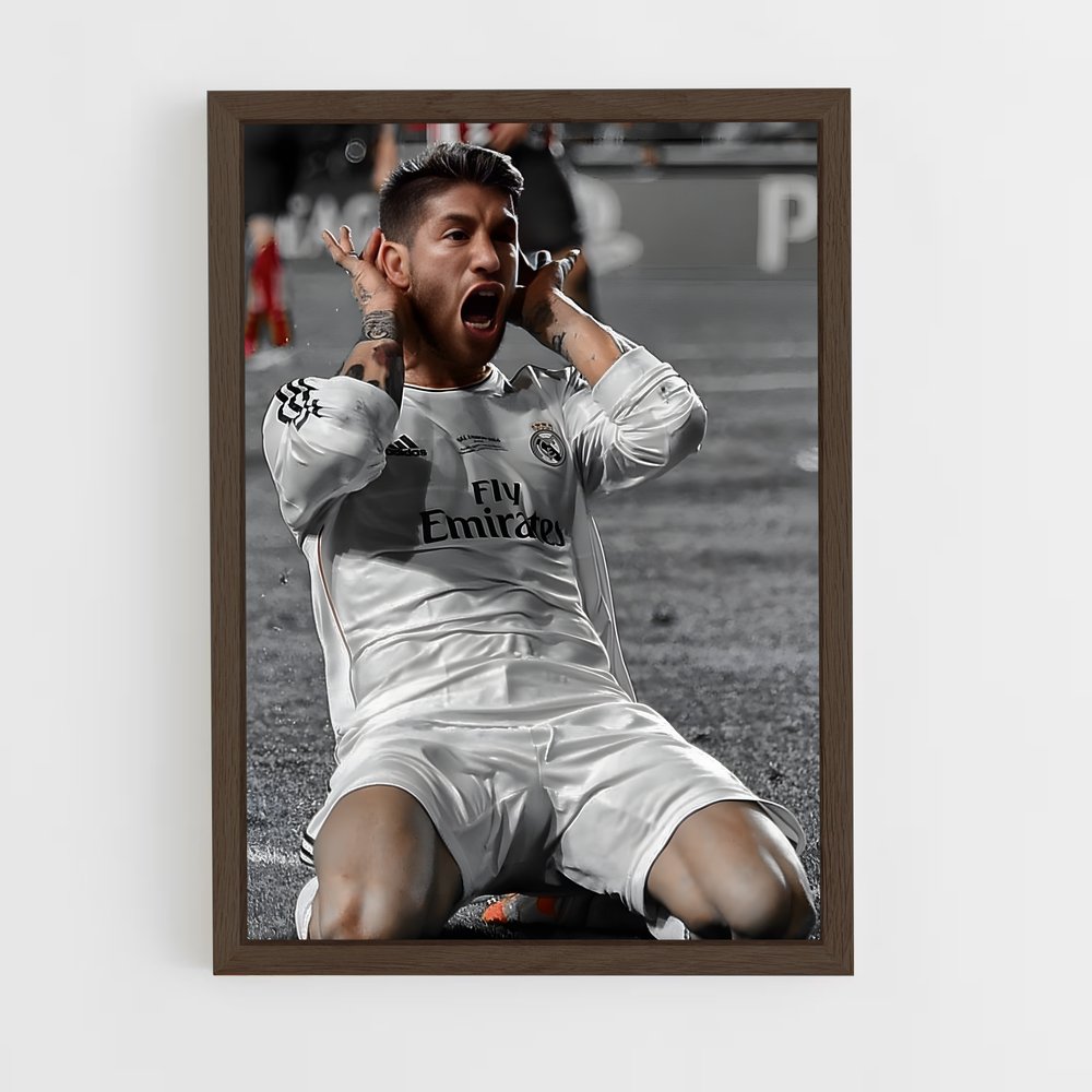 ap-sergio ramos-8 cadre Bois foncé