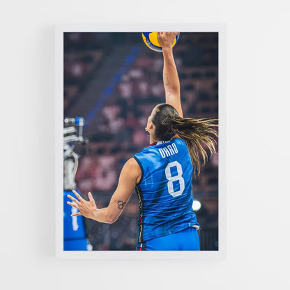 ap-serie a1 italy volleyball-1 cadre Blanc