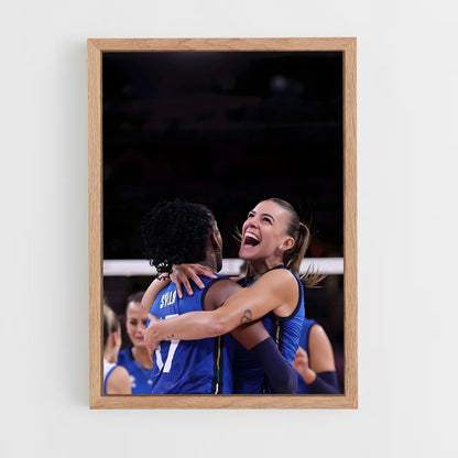 ap-serie a1 italy volleyball-3 cadre Bois clair