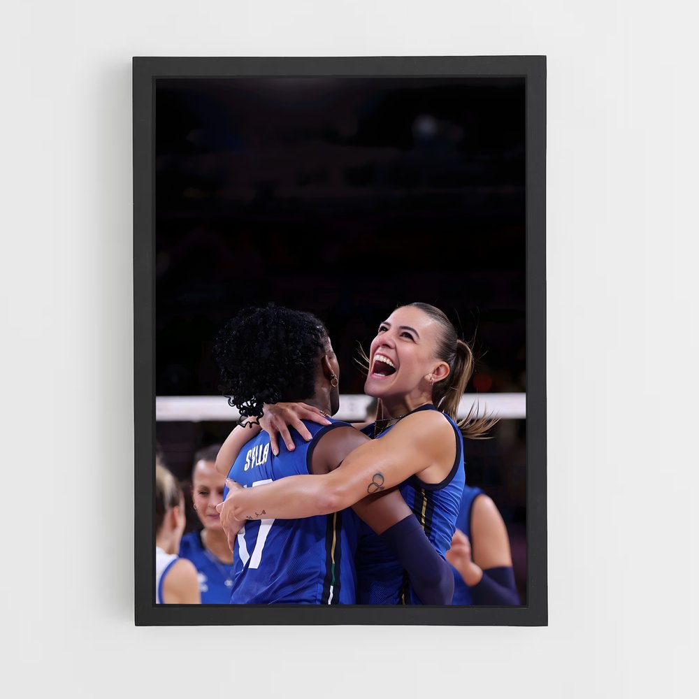 ap-serie a1 italy volleyball-3 cadre Noir