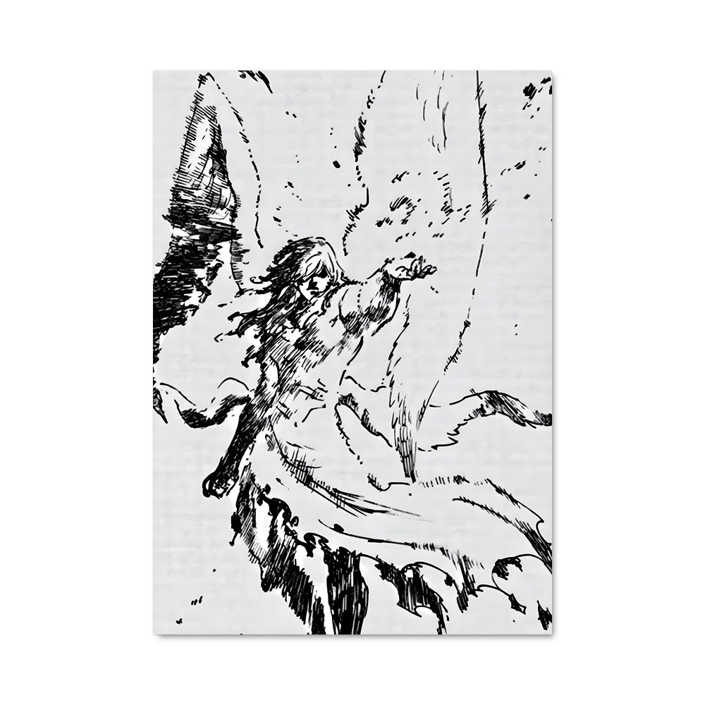 Poster Oiseau Noir