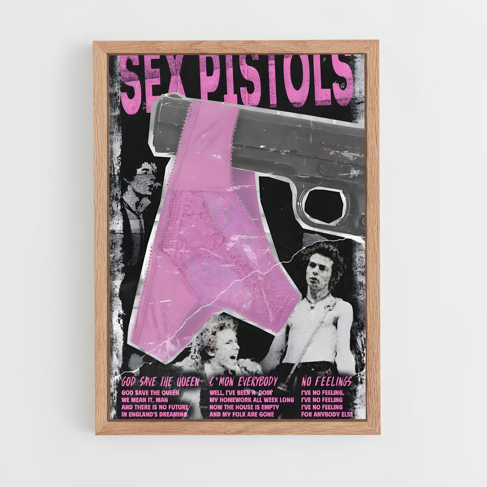 ap-sex pistols-3 cadre Bois clair