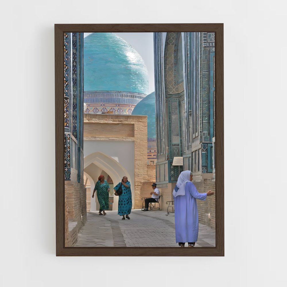 ap-shah i zinda necropolis-1 cadre Bois foncé