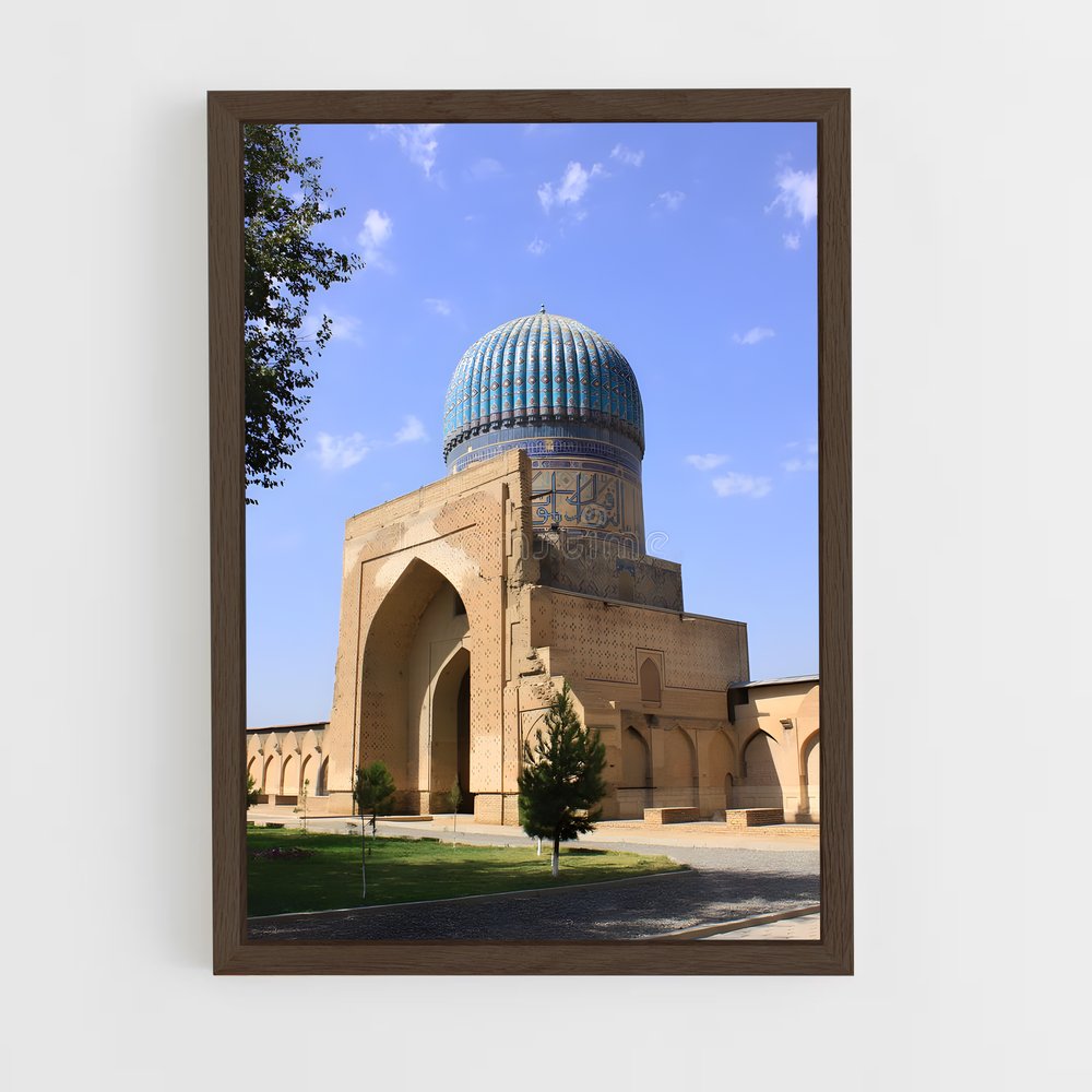 ap-shah i zinda necropolis-3 cadre Bois foncé