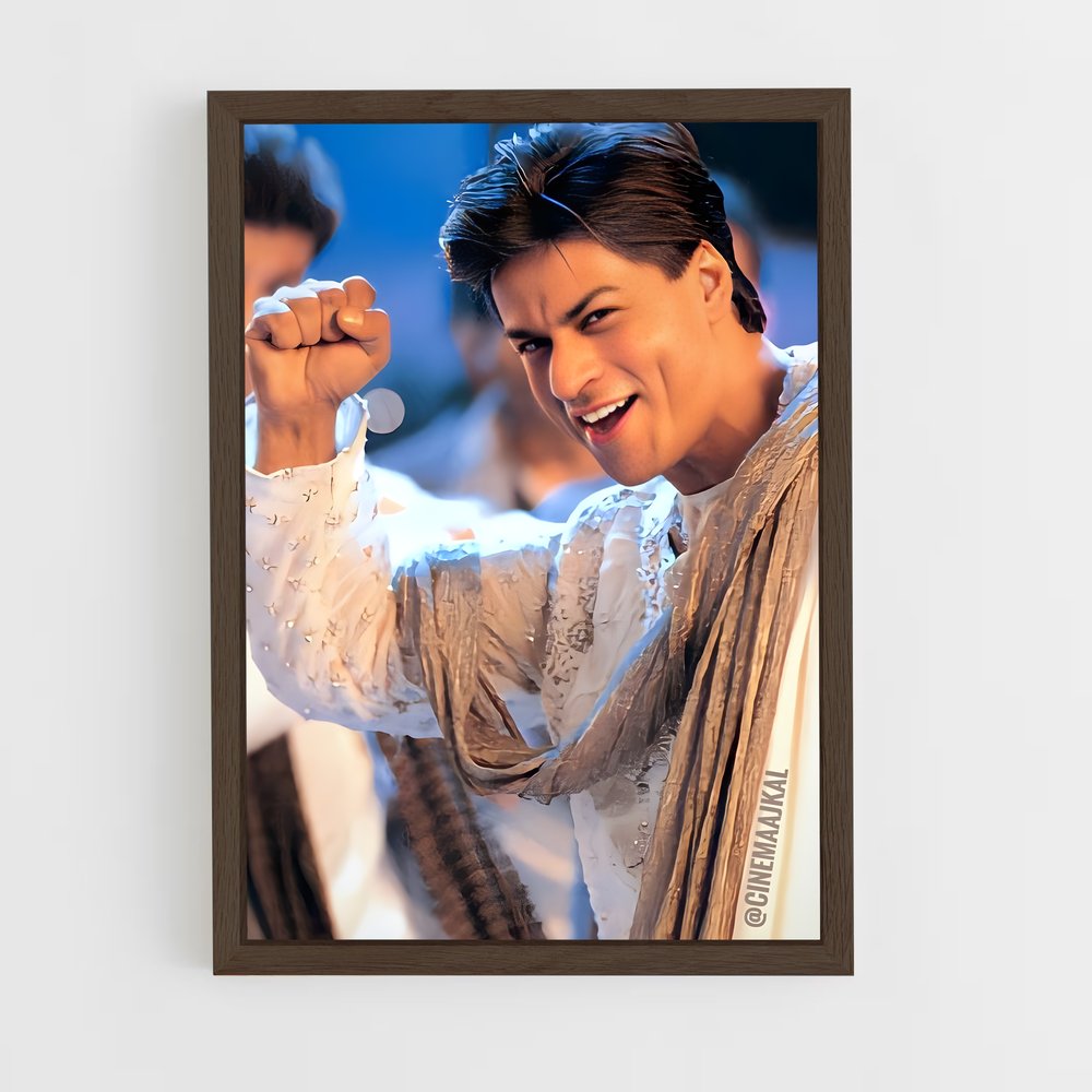 ap-shah rukh khan-12 cadre Bois foncé